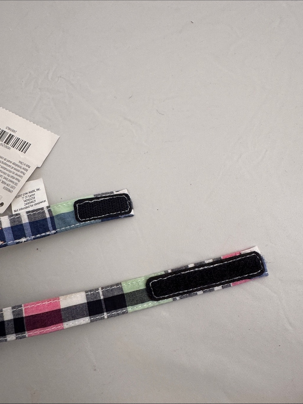 Gymboree multicolor plaid pre-tied bow tie 6+ - Picture 7 of 7